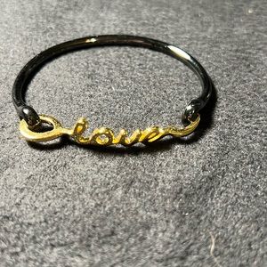 Rustic Cuff Love bracelet